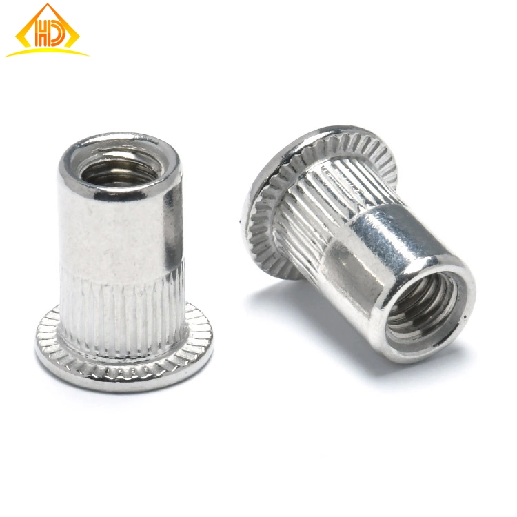 Blind End SS304 SS316 18-8 A2 Metric M6 M8 Reduced Head Half Hex Body Rivet Nuts with Close End