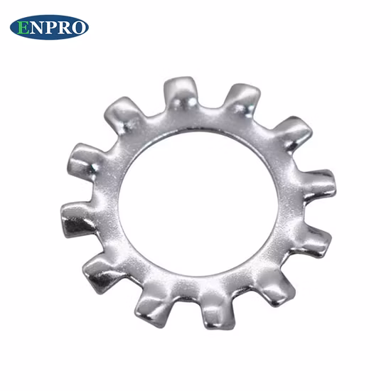 DIN6798 High Pressure Washer Stainless Steel Metal External Serrated Lock Washer