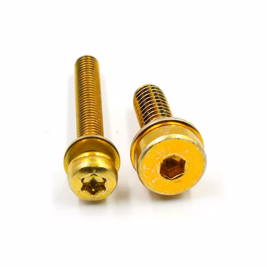 Manufacturer Direct Sale Brass M4 M6 M8 Six Lobe Hexagon Lock Washer Machine Sems Screws